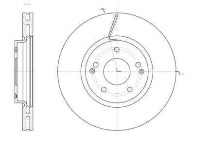 6166310 Remsa Тормозной диск