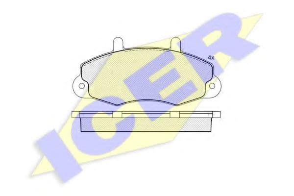 140896 Icer Гальмівні колодки