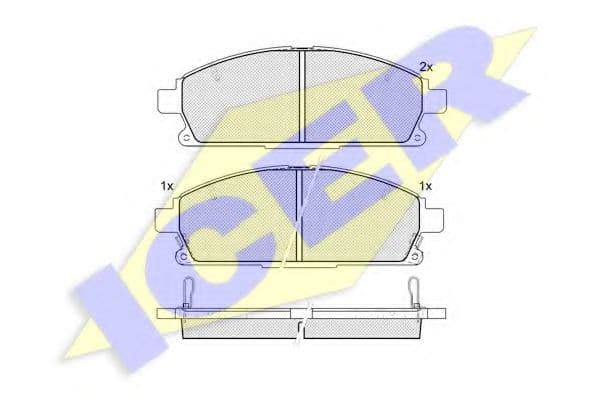 181521 Icer Гальмівні колодки