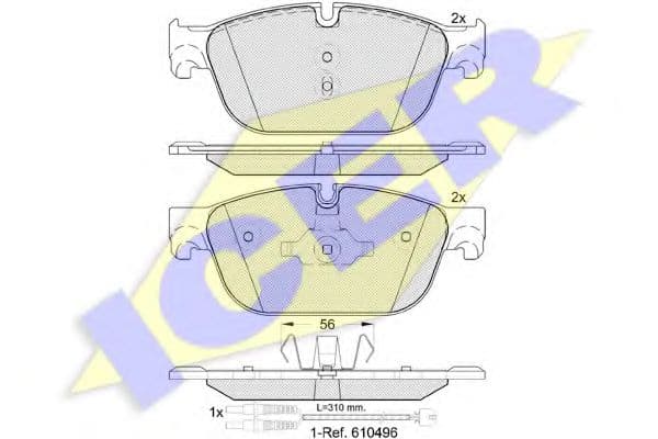 181969 Icer Гальмівні колодки