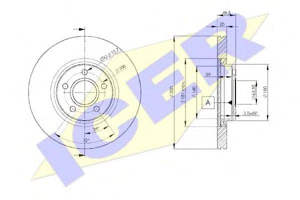 78BD3937-2 Icer Гальмівний диск