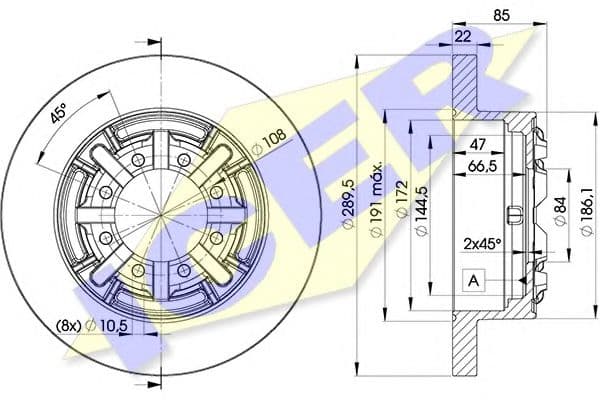 78BD8773-1 Icer Гальмівний диск