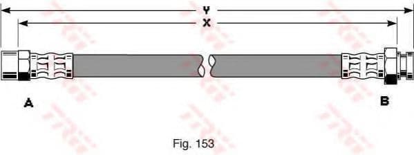 PHA345 TRW Тормозной шланг
