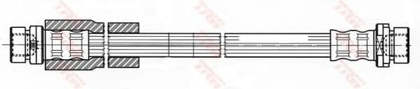 PHA425 TRW Гальмівний шланг для Ford Fusion