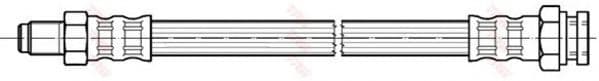 PHB237 TRW Тормозной шланг