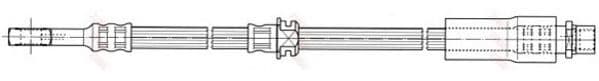 PHD673 TRW Тормозной шланг