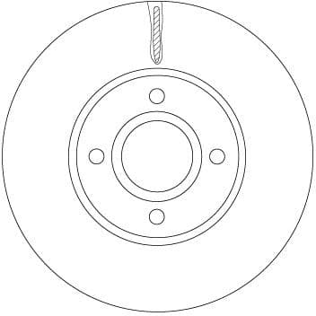 DF6898 TRW Тормозной диск для Ford EcoSport