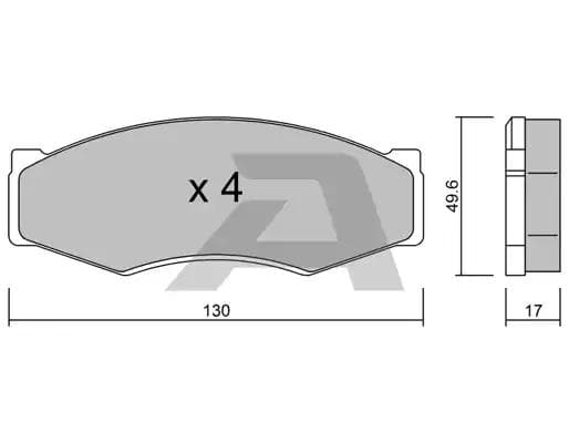 bpni1911 Aisin Гальмівні колодки