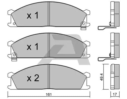 bpni1912 Aisin Гальмівні колодки
