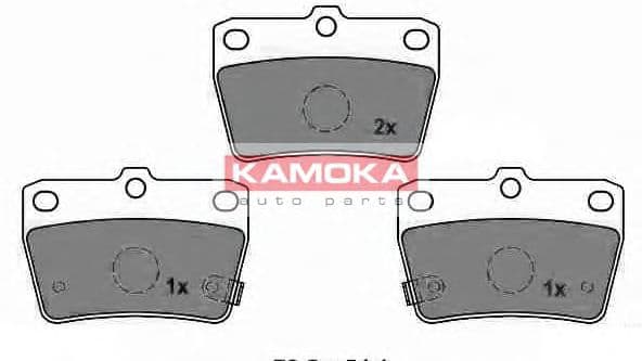 JQ1013062 Kamoka Гальмівні колодки для Toyota RAV4
