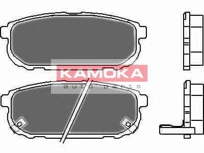 JQ1013472 Kamoka Гальмівні колодки для Kia Sorento