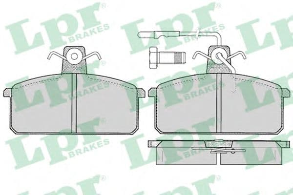 05P100 LPR Гальмівні колодки