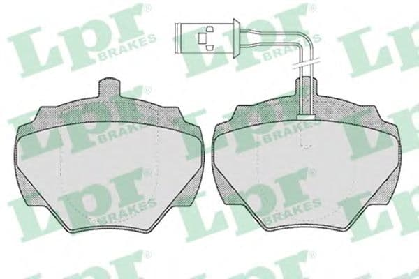 05P431 LPR Гальмівні колодки