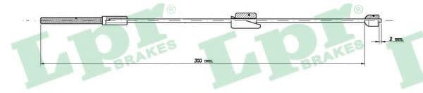 C0248B LPR Трос ручного тормоза