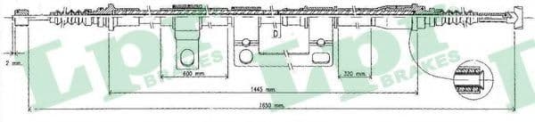 C0395B LPR Трос ручного гальма