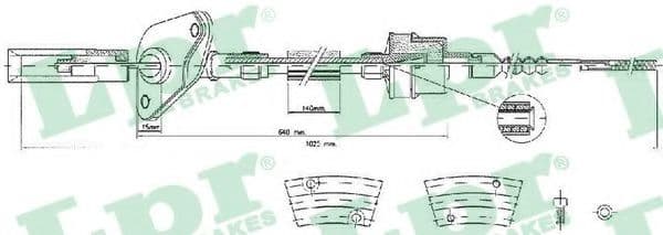 C0424C LPR Трос сцепления
