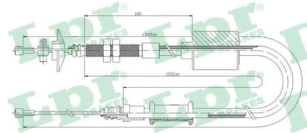 C0483C LPR Трос зчеплення для Renault 25