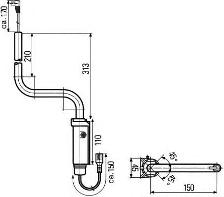 8HG 561 107-112 Behr Hella Кронштейн зовнішнього дзеркала