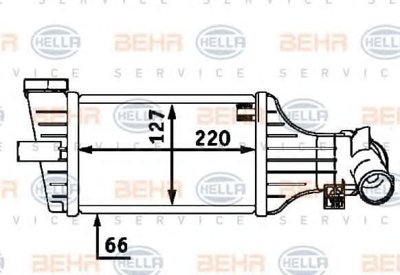 8ML 376 723-411 Behr Hella Інтеркулер