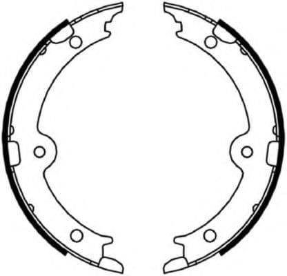 8DA 355 050-191 Behr Hella Колодки ручника