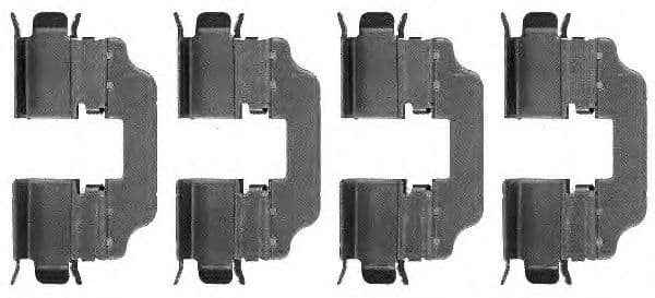 8DZ 355 203-411 Behr Hella Компоненти дискових гальмівних колодок