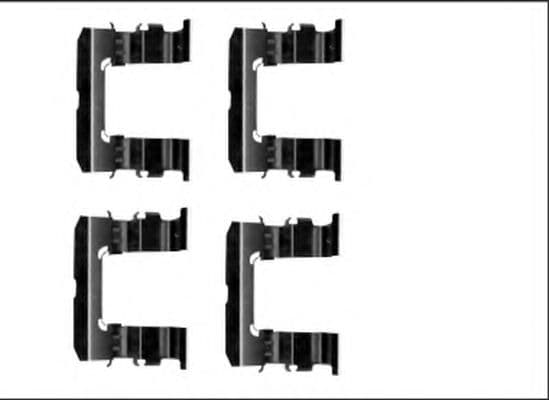 8DZ 355 205-581 Behr Hella Комплектующие дисковых тормозных колодок