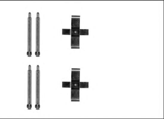 8DZ 355 205-591 Behr Hella Комплектующие дисковых тормозных колодок