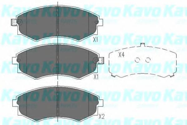 KBP-3027 Kavo Parts Тормозные колодки