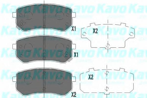 KBP-4005 Kavo Parts Гальмівні колодки