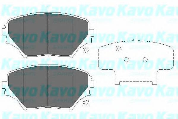 KBP-9011 Kavo Parts Гальмівні колодки для Toyota RAV4