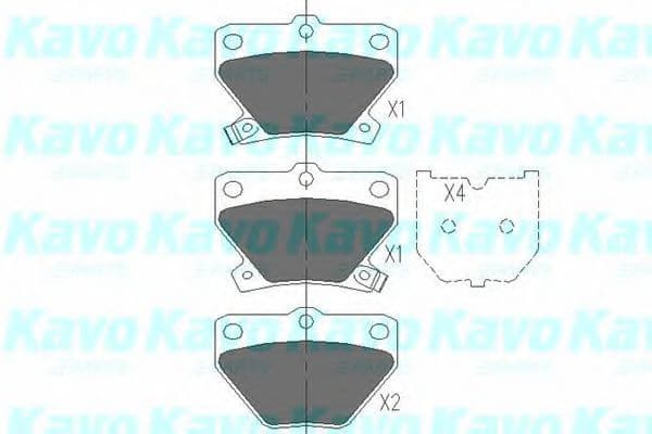 KBP-9013 Kavo Parts Тормозные колодки