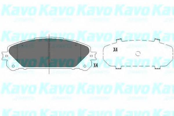 KBP-9116 Kavo Parts Гальмівні колодки