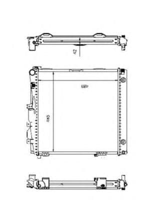 504258 NRF Радиатор охлаждения двигателя для Mercedes S-Class