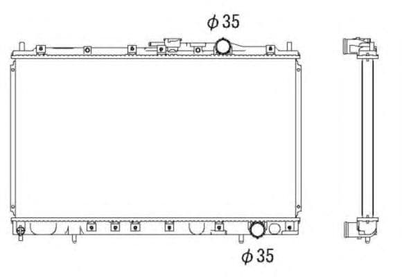 53299 NRF Радіатор охолодження двигуна