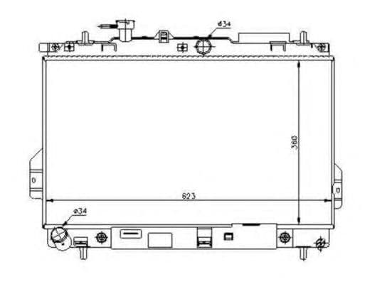 53363 NRF Радіатор охолодження двигуна для Hyundai Matrix