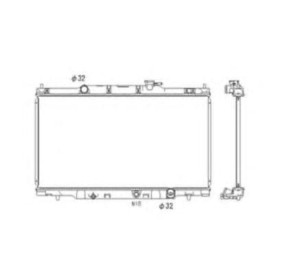 53573 NRF Радиатор охлаждения двигателя для Honda CR-V