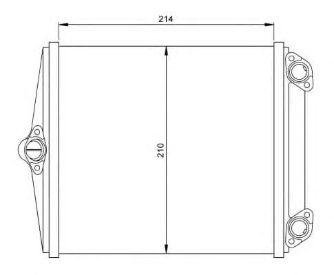 54248 NRF Радіатор пічки