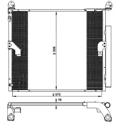 350335 NRF Радіатор кондиціонера