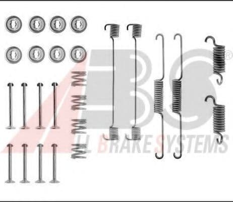0514Q A.B.S. Монтажный комплект барабанных тормозных колодок