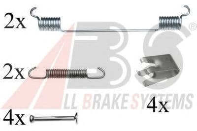 0814Q A.B.S. Монтажный комплект барабанных тормозных колодок
