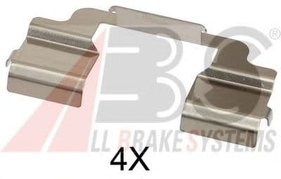 1703Q A.B.S. Компоненти дискових гальмівних колодок для Citroen C6