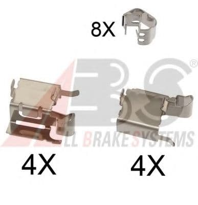 1748Q A.B.S. Комплектующие дисковых тормозных колодок