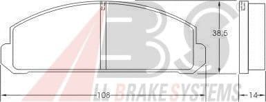 36120 A.B.S. Тормозные колодки для Mazda 323