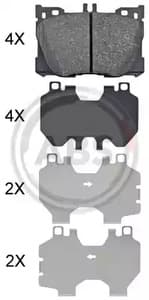 35155 A.B.S. Гальмівні колодки