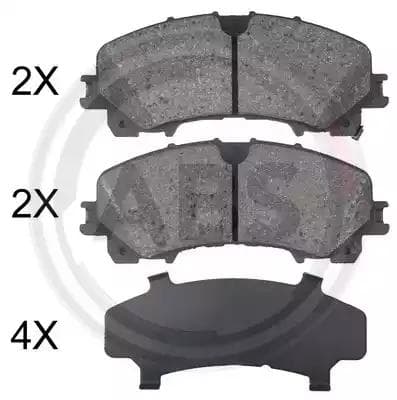 35062 A.B.S. Гальмівні колодки