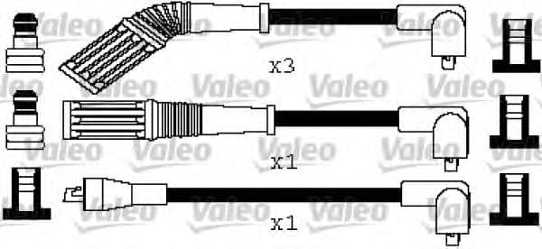 346529 Valeo Комплект проводов зажигания для Alfa Romeo 164