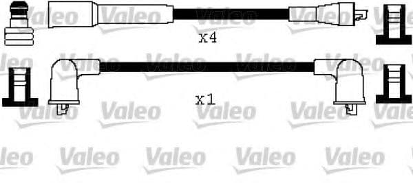 346437 Valeo Комплект дротів запалювання для Toyota Celica