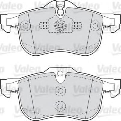 598632 Valeo Тормозные колодки