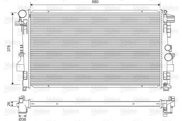 734887 Valeo Радіатор охолодження двигуна