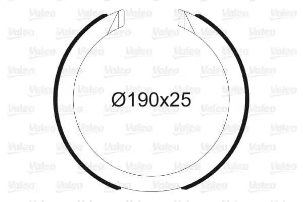 564197 Valeo Колодки ручника